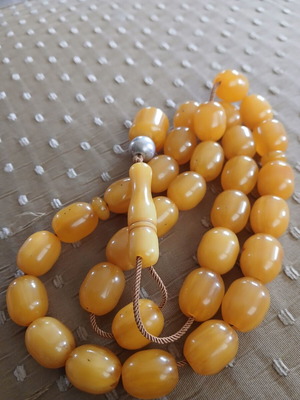 Mastic Worry Beads chatzikos10 used, old German Bakelite