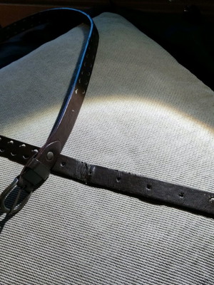 Women's belt used dark brown color, size 105