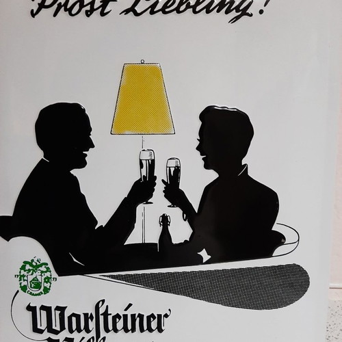 Warfteiner beer vintage advertising sign new