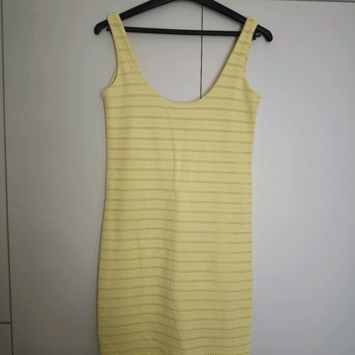 Zara summer dress used, yellow, size S