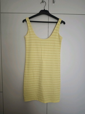 Zara summer dress used, yellow, size S