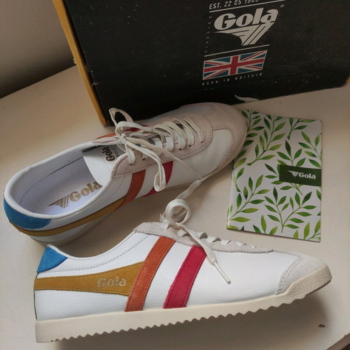 Gola Bullet Trident trainers sneakers like new, size 40, white multicolor