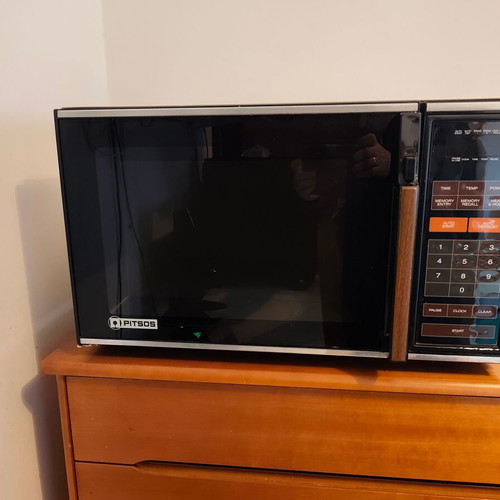 PITSOS ER-711 M microwave oven used, vintage 1987 model