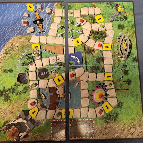 The Keys of Luna Park board game used