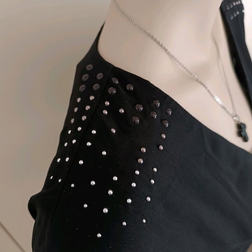 Zara Trafaluc Black Mini Dress with Studs and Pockets S used