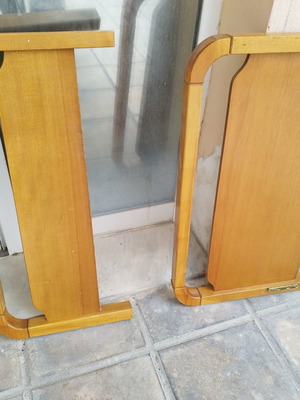 Κρεββάτι ξύλινο μονό μεταχειρισμένο για στρώμα 90 εκ