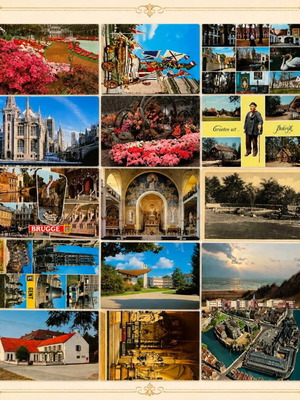 Postcard set of 15 vintage collectible cards