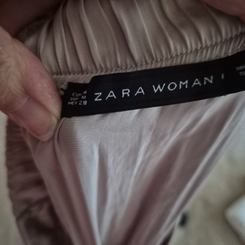 Maxi satin skirt Zara like new, pink, size M