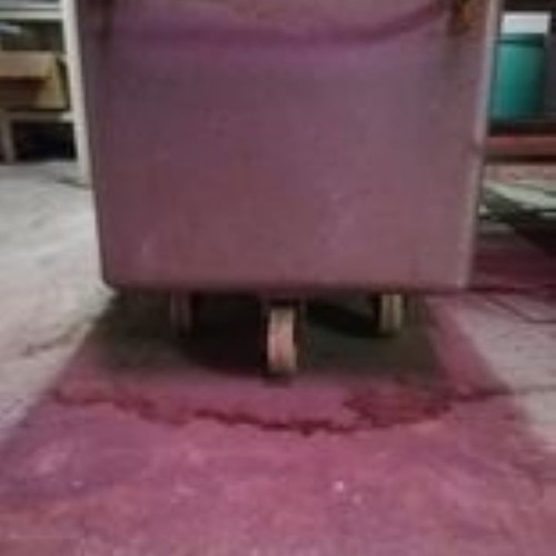 Stainless steel wheeled container used for liquids and solids