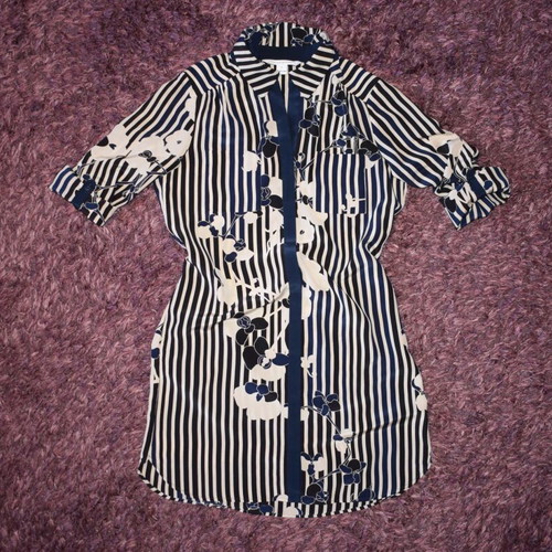 Diane Von Furstenberg Polly floral silk dress like new