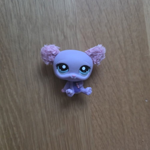 Littlest Pet Shop 2511 Panda Bear used purple pink fuzzy