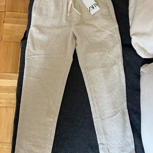 Zara pants new, beige, size medium
