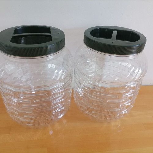 Food containers new, set of 2, PET 10 liters