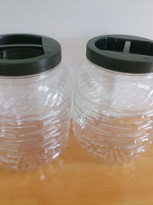 Food containers new, set of 2, PET 10 liters