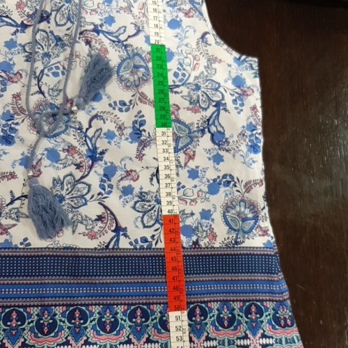 Fullah Sugah women's blouse L like new, blue, slim fit