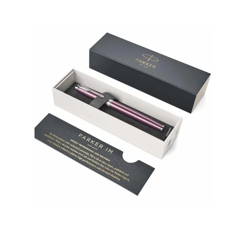 Parker IM Light Purple CT Fine Fountain Pen new with blue refill