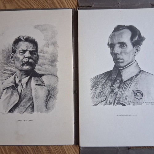 A szovjet irodalom nagyjai, 21 portraits of Soviet writers