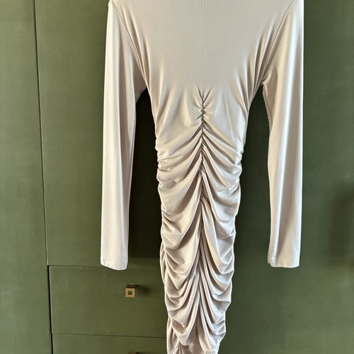 Lolita dress new, beige with draped sides and deep neckline