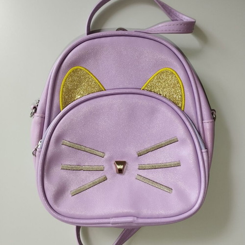 Purple backpack with two compartments like new