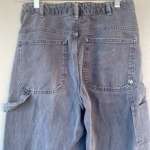Pull & Bear Wide-Leg High-Waisted Jeans Size S, Like New, Gray