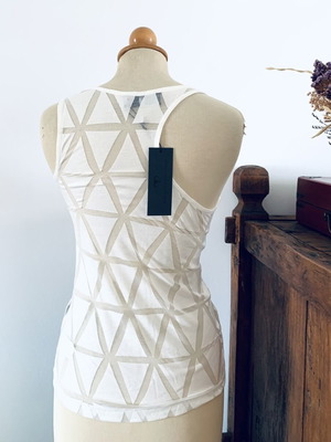 Top with cut-out shoulders by Stelios Koudounaris, new, size S
