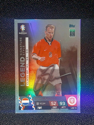 Dennis Bergkamp LSS13 Euro 2024 Topps Match Attax Legend Signature Style като нов