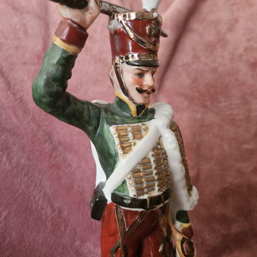 Napoleon soldier hussar porcelain like new