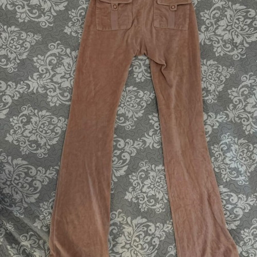 Sugarfree velour tracksuit set in pink nude, like new