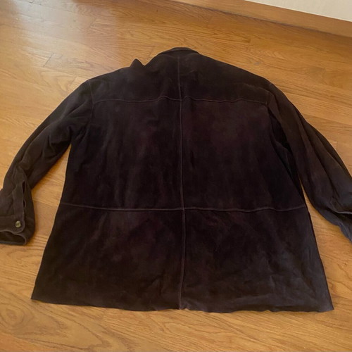 Suede leather shirt brown like new