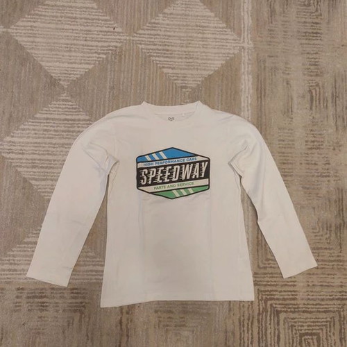 Long-sleeve shirt Ovs Fashion white, like new, size 8-9 years