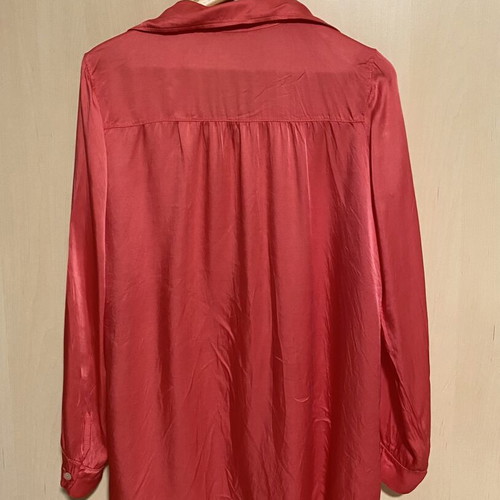 Celestino fuchsia satin shirt like new, loose fit