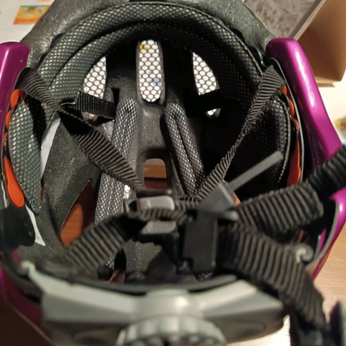 Ked children's helmet like new with chin strap and adjustment button
