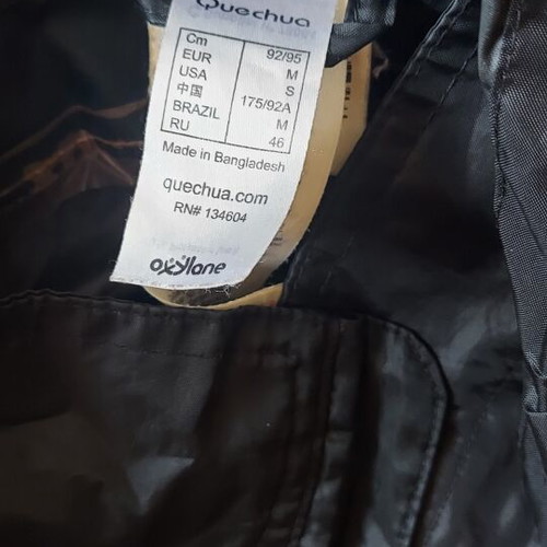 Waterproof jacket size M black used