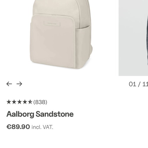 Kapten & Son backpack used, beige