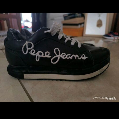 Pepe Jeans sneakers like new, size 39, black and white
