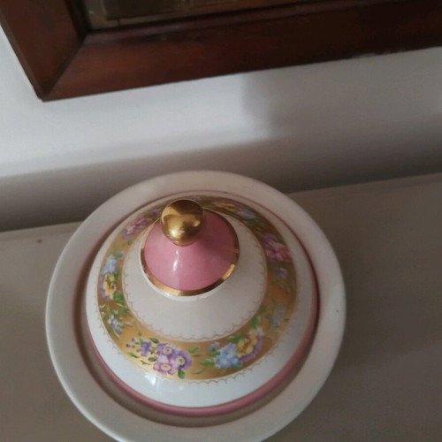 Handmade Italian fondantière used, ceramic porcelain