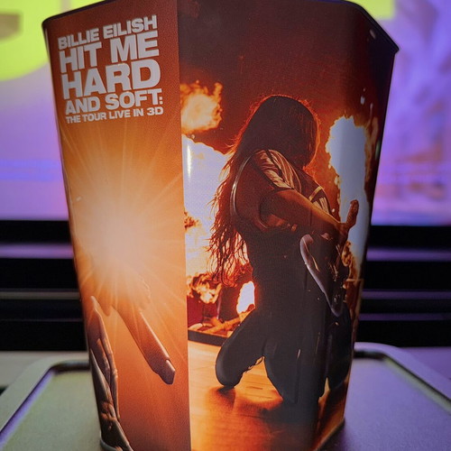 Billie Eilish Limited Edition 3D Engraved Metal Popcorn Bucket New