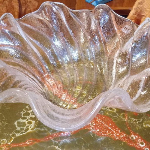 Decorative crystal shell style used