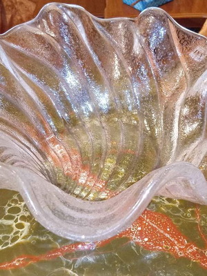 Decorative crystal shell style used
