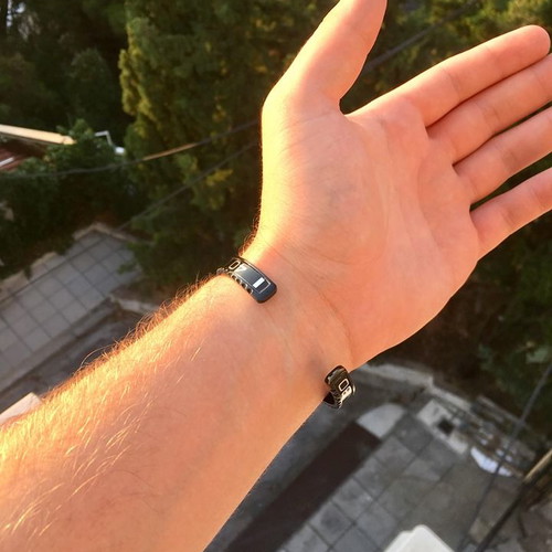 Oyster unisex bracelet black stainless steel