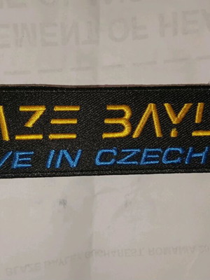 Blaze Bayley Live in Czech тъкан patch нов 2020