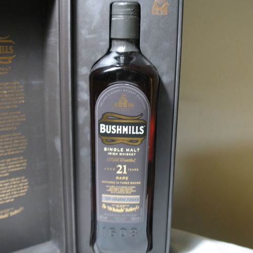 Bushmills Aged 21 Years Single Malt new, triple distilled whiskey