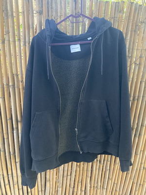 Jack & Jones φούτερ με φερμουάρ και κουκούλα σε μπλε, μέγεθος L