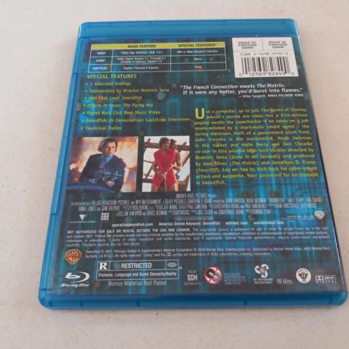 Swordfish Blu-Ray used, adventure with subtitles