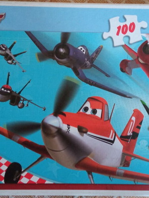 Planes puzzle like new, 100 pieces for ages 5+