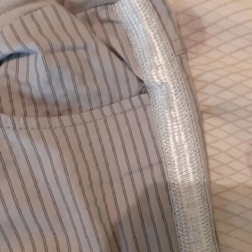 Elastic grey striped pants Laura Torelli size M like new