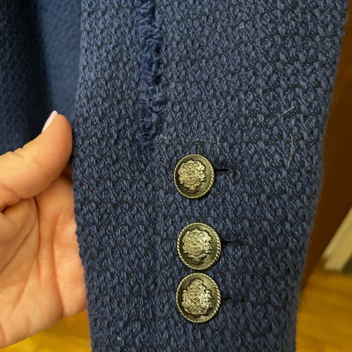 Zara blue oversized jacket coat new, size M