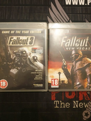Fallout 3 GOTY and Fallout New Vegas PS3 like new bundle