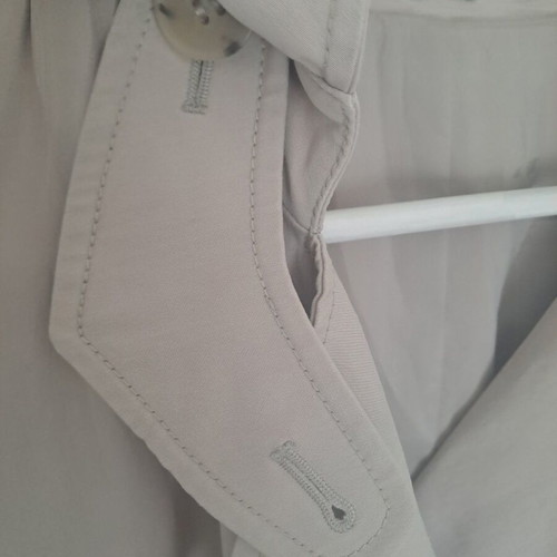 Theory women's trench coat like new, size L, white and gray
