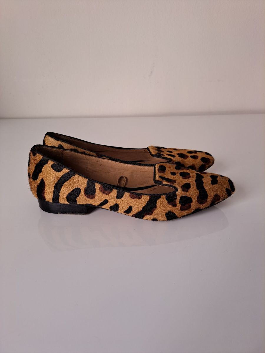 Massimo dutti animal print on sale loafers